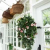 34in. UV Resistant Artificial Azalea Hanging Basket (Indoor/Outdoor)