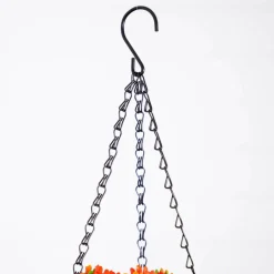 24in. UV Resistant Artificial Chrysanthemum Hanging Basket (Indoor/Outdoor)