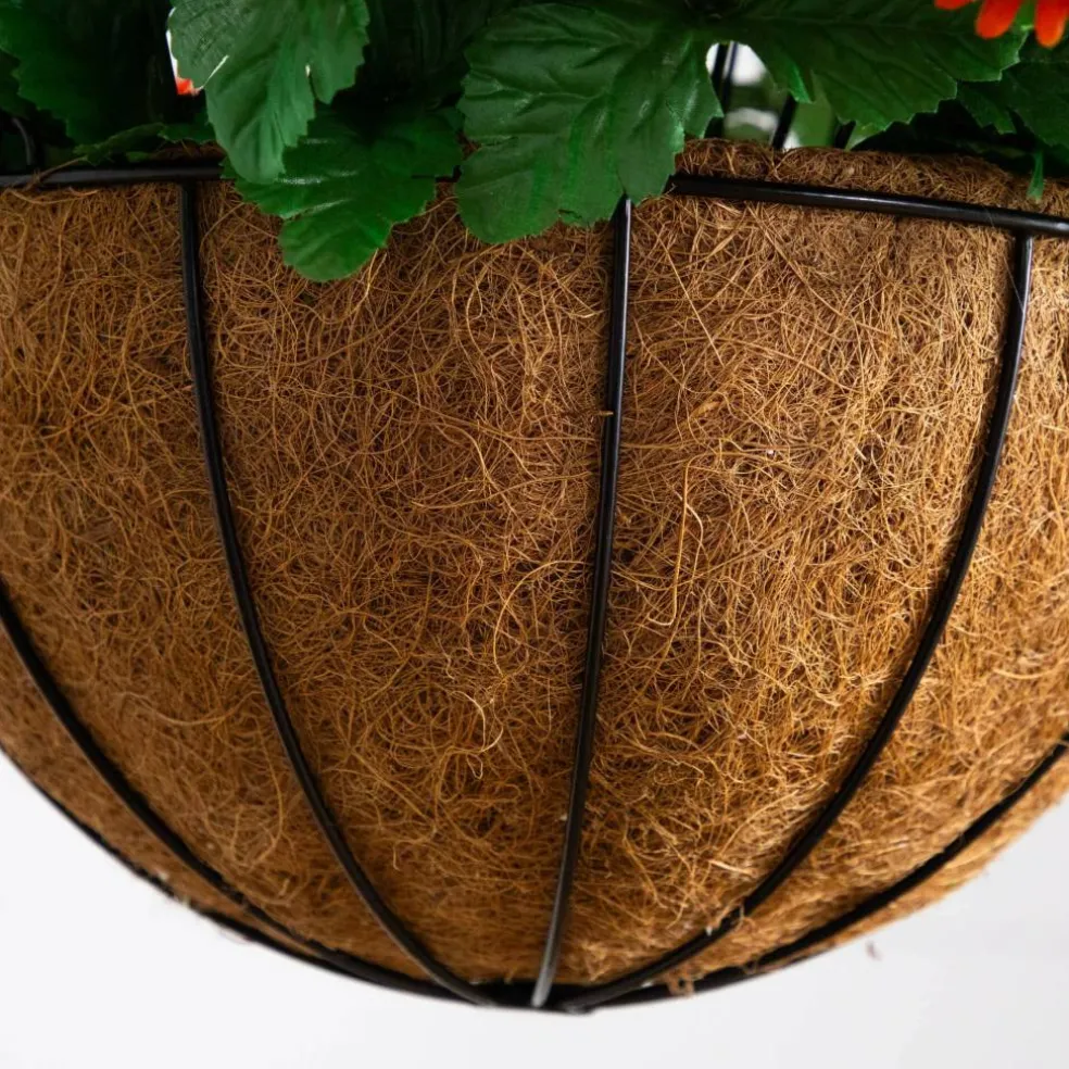 24in. UV Resistant Artificial Chrysanthemum Hanging Basket (Indoor/Outdoor)