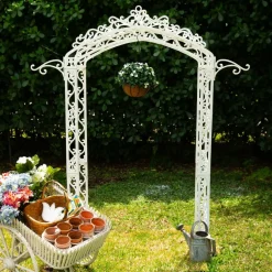 18in. UV Resistant Artificial Gardenia Hanging Basket (Indoor/Outdoor)