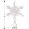 12" Iridescent Acrylic Snowflake Lighted Tree Topper by Ashland®