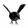 8.5" Iridescent Black Flying Crow Décor by Ashland®
