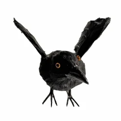 8.5" Iridescent Black Flying Crow Décor by Ashland®