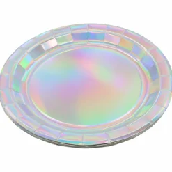 9" Iridescent Foil Paper Dinner Plates, 8ct. by Celebrate It™