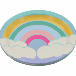 7" Iridescent Rainbow Snack Plates, 8ct. by Celebrate Itâ„¢