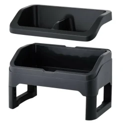 IRIS® Black Adjustable Elevated Pet Feeder, 2ct.
