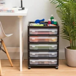 IRIS Black 5-Case Scrapbook Cart