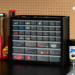 Iris® Black 44-Drawer Parts Organizer