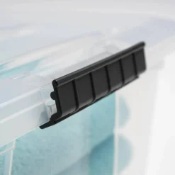 Iris® Clear Stack & Pull™ Storage Tote, 6 Pack