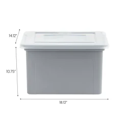 Iris® Gray Dual Purpose Letter & Legal Size File Box, 3 Pack