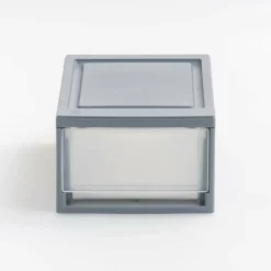 Iris® Gray Small Stacking Drawer, 5 Pack
