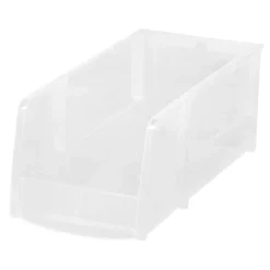 IRIS Large Clear Plastic Stacking Bin
