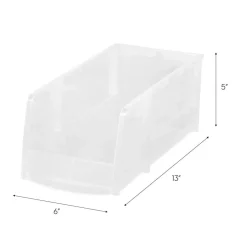 IRIS Large Clear Plastic Stacking Bin