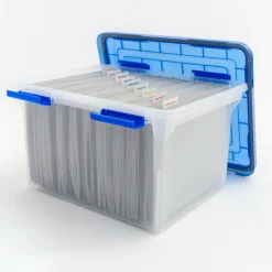 Iris® Letter & Legal Size Element Resistant File Box, 3 Pack