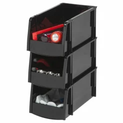 Iris® Medium Black Storage Bin, 8ct.