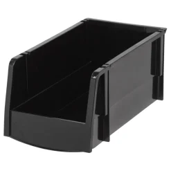 Iris® Medium Black Storage Bin, 8ct.