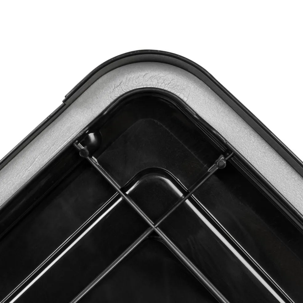 IRIS 4 Pack 74 Quart WeatherPro™ Plastic Storage Bin Tote Organizing Container with Durable Lid and Seal and Secure Latching Buckles