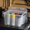 IRIS® 20.5qt. Buckled Clear Boxes with Clear Buckle Lids, 6ct.