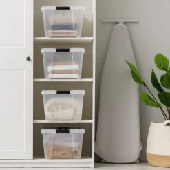 IRIS® 45qt. Clear Latching Storage Boxes, 4ct.