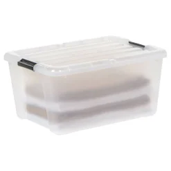 IRIS® 45qt. Clear Latching Storage Boxes, 4ct.