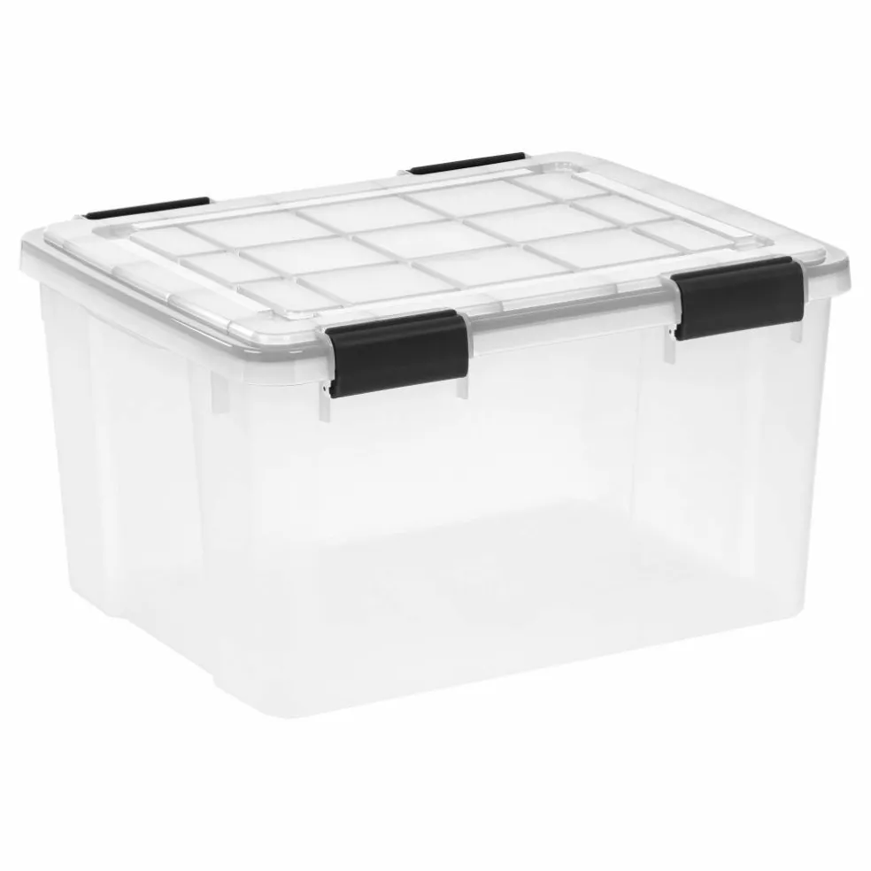 Iris® 44qt. Clear Plastic Storage Bins, 4ct.