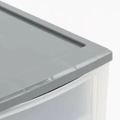 Iris® 6.5qt. Gray Stackable Drawer, 5 Pack