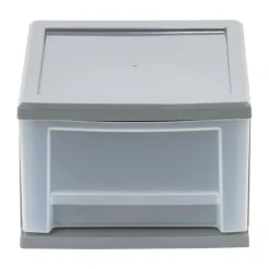 Iris® 6.5qt. Gray Stackable Drawer, 5 Pack