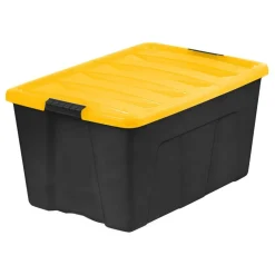 Iris® 94 Qt. Yellow, Plastic Storage Bins, , 3 Ct