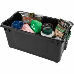 IRIS® Remington® 82qt. Black Store-It-All Utility Totes with Buckle Lids, 4ct.