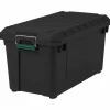 IRIS® Remington® 82qt. Black Store-It-All Utility Tote with Buckle Lid