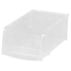 IRIS Small Clear Plastic Stacking Bin