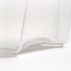 IRIS Stack & Pull Clear Plastic Storage Boxes with Gray Lid