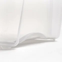 IRIS Stack & Pull Clear Plastic Storage Boxes with Gray Lid