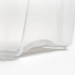 IRIS® Stack & Pull™ Clear Storage Box with Gray Lid