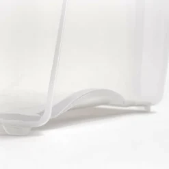 IRIS® Stack & Pull™ Clear Storage Box with Gray Lid