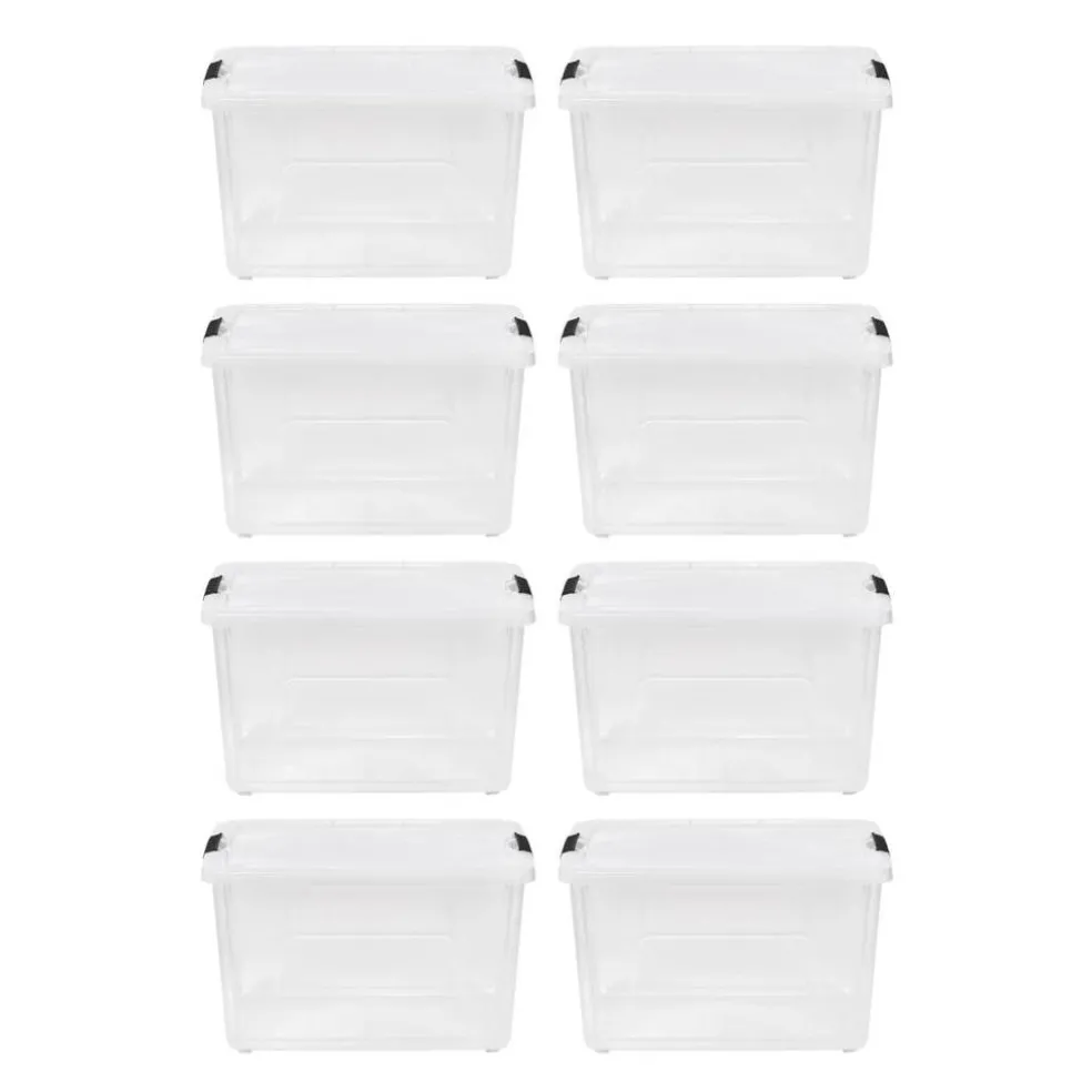 IRIS Stack & Pull™ Plastic Storage Boxes