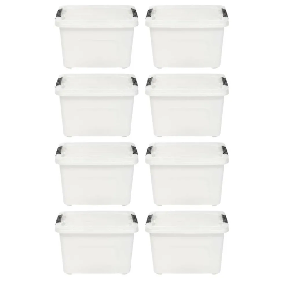 IRIS Stack & Pull™ Plastic Storage Boxes