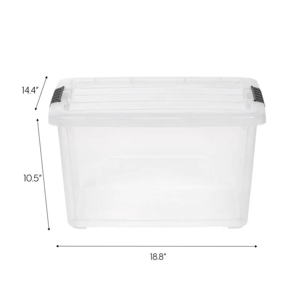 IRIS Stack & Pull™ Plastic Storage Boxes