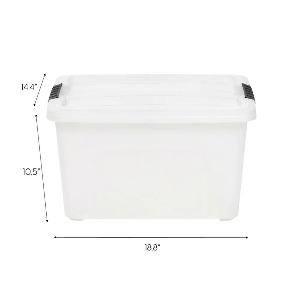 IRIS Stack & Pull™ Plastic Storage Boxes