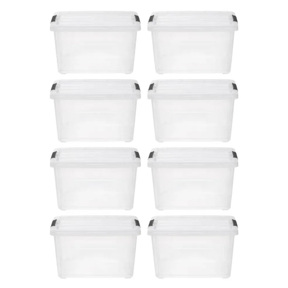 IRIS Stack & Pull™ Plastic Storage Boxes