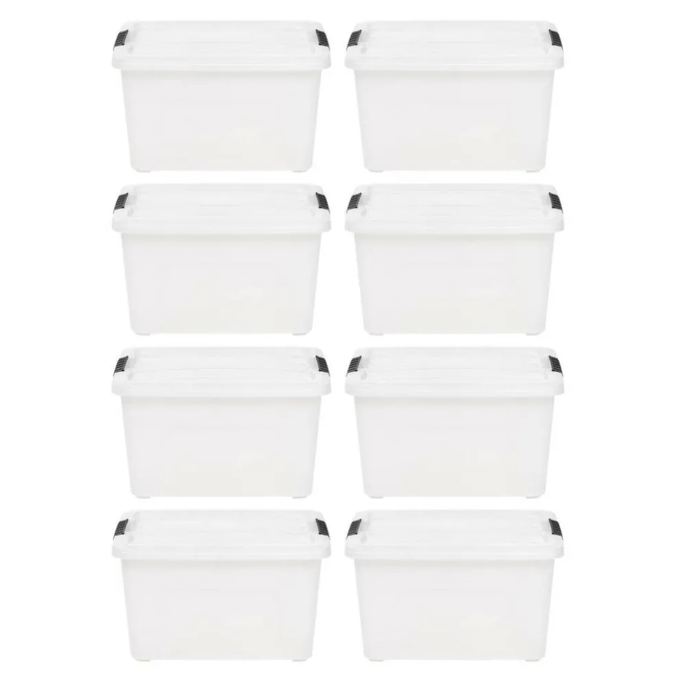 IRIS Stack & Pull™ Plastic Storage Boxes
