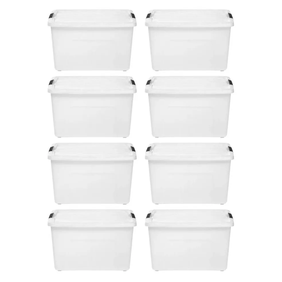 IRIS Stack & Pull™ Plastic Storage Boxes