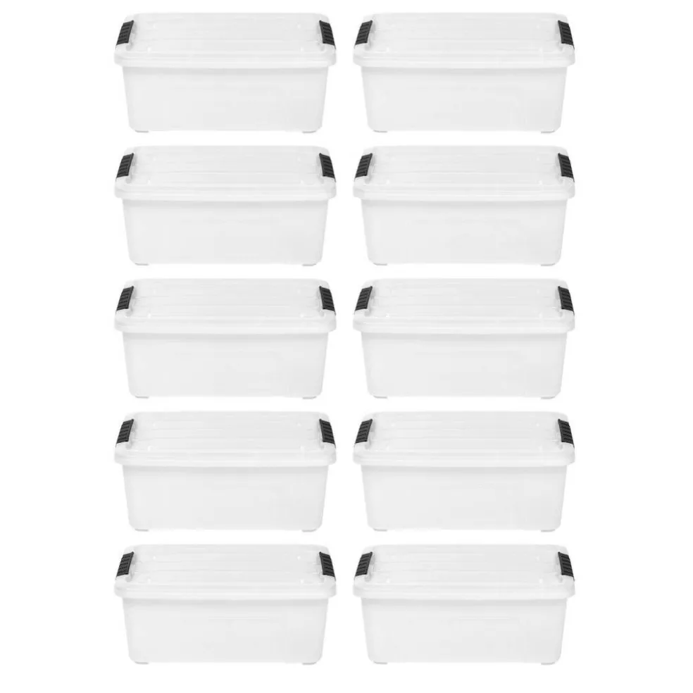 IRIS Stack & Pull™ Plastic Storage Boxes