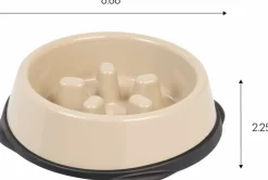 IRIS USA 2Cup/4Cup Slow Feeder Dog Bowl for Pets
