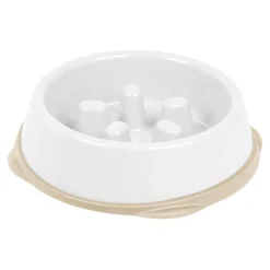 IRIS USA 2Cup/4Cup Slow Feeder Dog Bowl for Pets