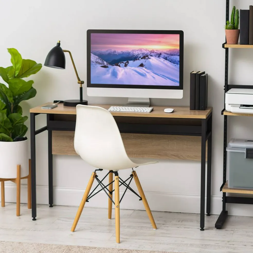 IRIS USA Office Computer Desk Table with Organizer and Cable Tray