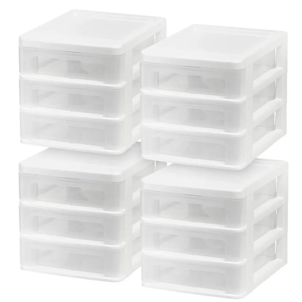 IRIS USA Plastic Desktop Drawers Organizer