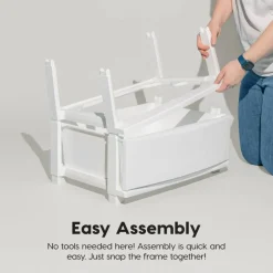IRIS USA Plastic 4 Drawer Storage Cart, Organizer Unit for Bedroom, Closet, Kitchen, Bathroom, Laundry Room, Dorm