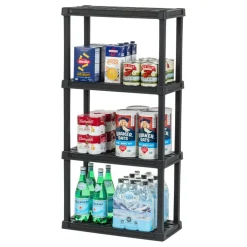 IRIS USA Plastic Garage Shelving Unit Storage Outdoor Indoor