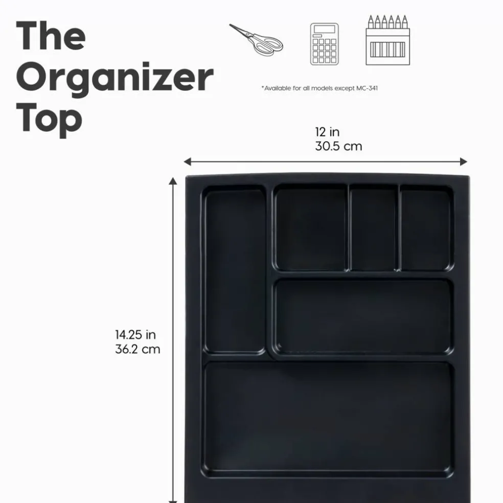 IRIS USA Plastic Rolling Storage Cart with Drawers